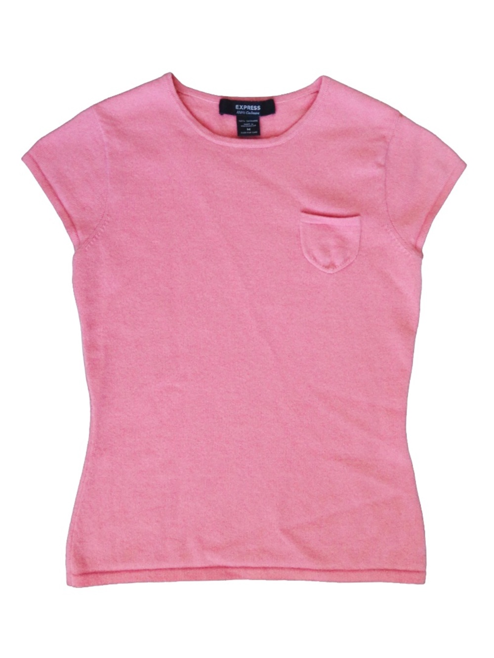 Express 100% Cashmere Short Sleeve Tee